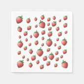 Serviette En Papier Papier fraise (Devant)