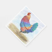 Serviette En Papier Papier Français Rooster Napkin (Coin)