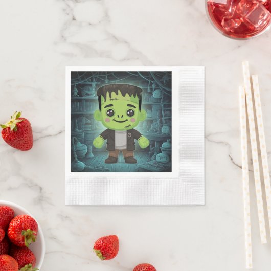 Serviette En Papier Papier Frankenstein adorable mignonne Napkin (En situation)