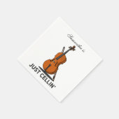 Serviette En Papier Papier Gag Violoncelliste (Coin)
