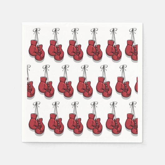 Serviette En Papier Papier Gants de Boxe (Devant)