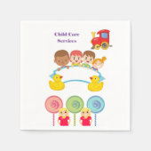 Serviette En Papier Papier, garderie des services à l'enfance (Devant)