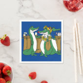 Serviette En Papier Papier Gator Napkin (En situation)