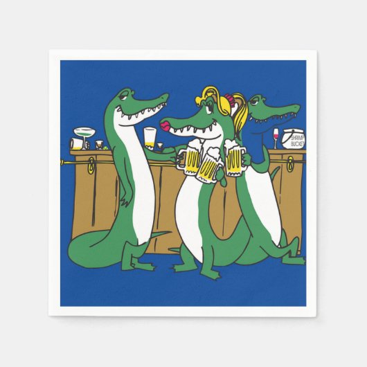 Serviette En Papier Papier Gator Napkin (Devant)