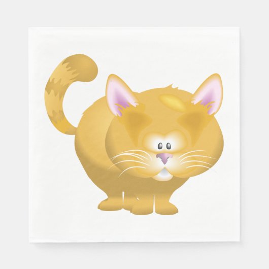 Serviette En Papier Papier Ginger Cat (Devant)