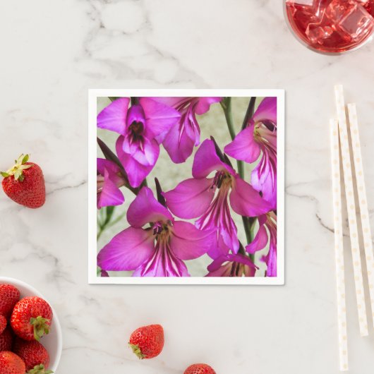 Serviette En Papier Papier gladiolus byzantin (En situation)