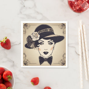 Serviette En Papier Papier Glamor Gatsby Napkin