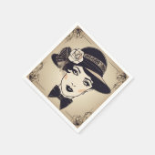 Serviette En Papier Papier Glamor Gatsby Napkin (Coin)