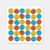 Serviette En Papier Papier Globe Multi (Devant)