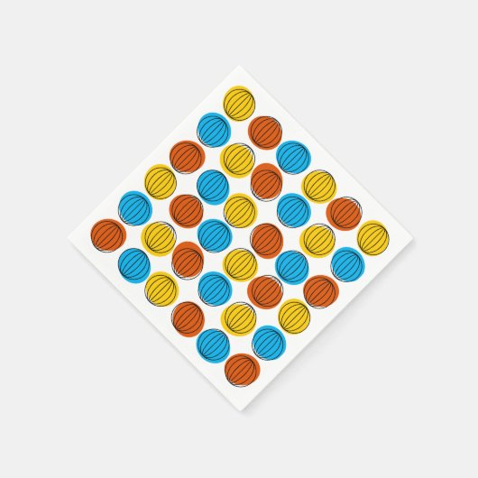 Serviette En Papier Papier Globe Multi (Coin)