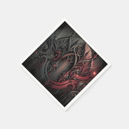 Serviette En Papier Papier gothique serviettes (Coin)