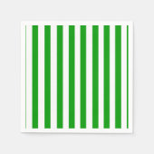 Serviette En Papier Papier, Grille verte et blanche (Devant)