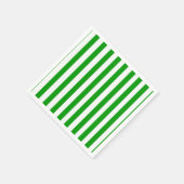 Serviette En Papier Papier, Grille verte et blanche (Coin)