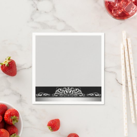 Serviette En Papier Papier Gris (En situation)