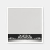 Serviette En Papier Papier Gris (Devant)