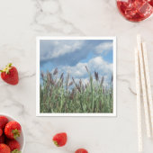 Serviette En Papier Papier Gris de Marais de mer Napkin (En situation)