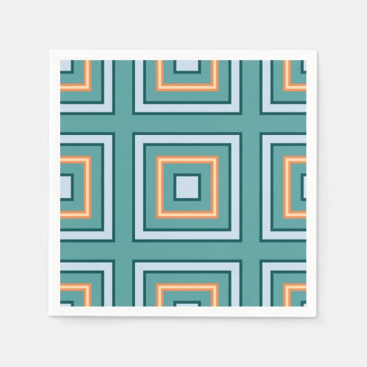 Serviette En Papier Papier - Gros et petits Carrés (Devant)