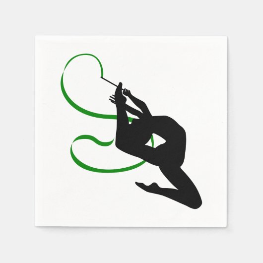Serviette En Papier Papier Gymnastique rythmique (Devant)