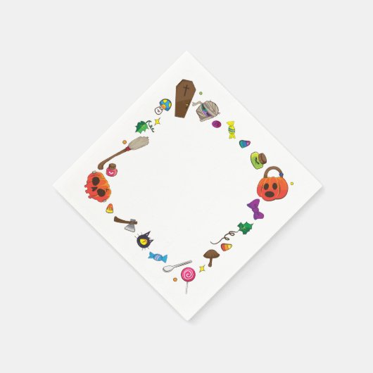 Serviette En Papier Papier Halloween (Coin)