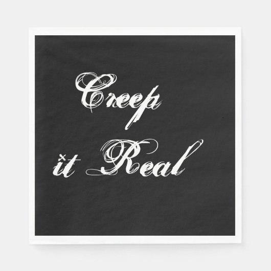 Serviette En Papier Papier Halloween déplaisant Napkin (Devant)