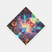Serviette En Papier Papier Halloween Napkin (Coin)