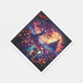 Serviette En Papier Papier Halloween Napkin (Coin)
