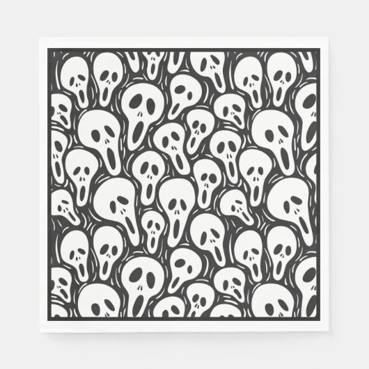 Serviette En Papier Papier Halloween Napkin (Devant)