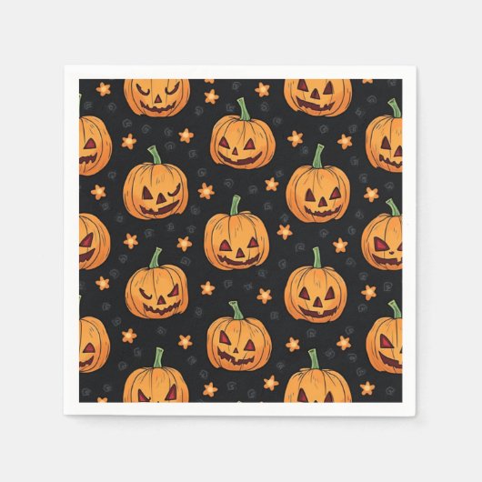 Serviette En Papier Papier Halloween Napkin (Devant)