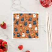 Serviette En Papier Papier Halloween Napkin (En situation)
