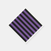 Serviette En Papier Papier Halloween noir violet rayures (Coin)