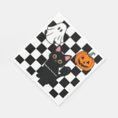 Serviette En Papier Papier Halloween personnalisé Napkin (Coin)