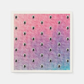 Serviette En Papier Papier Halloween rose Napkin par la poète Adiela A (Devant)