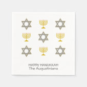 Serviette En Papier Papier Hanoukka personnalisé (Devant)