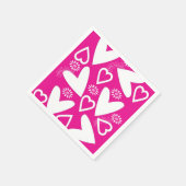 Serviette En Papier Papier Heureuse Sainte-Valentin de serviettes Coeu (Coin)