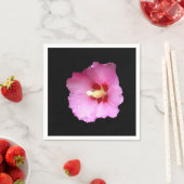 Serviette En Papier Papier Hibiscus rose (En situation)