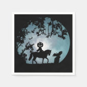 Serviette En Papier Papier Horseman Sans Tête (Devant)