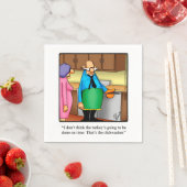 Serviette En Papier Papier Humour Thanksgiving (En situation)