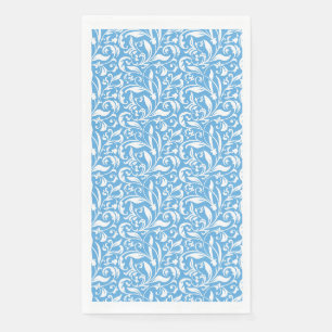 Serviette En Papier Papier imprimé bleu fleuri