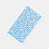 Serviette En Papier Papier imprimé bleu fleuri (Coin)