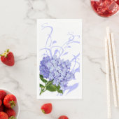 Serviette En Papier Papier Invité serviettes-Hydrangea (En situation)
