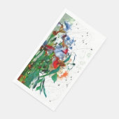 Serviette En Papier Papier Irises (Coin)