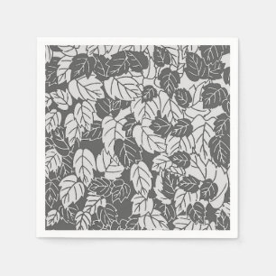 Serviette En Papier Papier japonais, gris clair et foncé / gris
