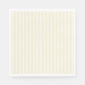 SERVIETTE EN PAPIER PAPIER JAUNE STRIPÉ NAPKINS (Devant)