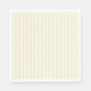 SERVIETTE EN PAPIER PAPIER JAUNE STRIPÉ NAPKINS