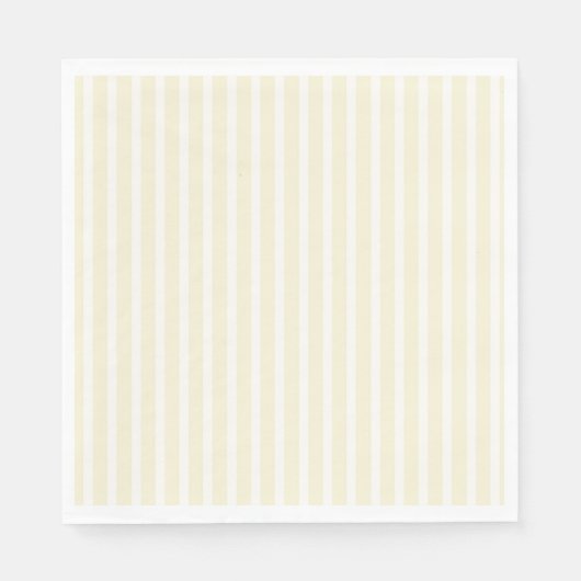 SERVIETTE EN PAPIER PAPIER JAUNE STRIPÉ NAPKINS (Devant)