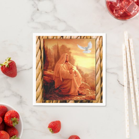 Serviette En Papier Papier Jésus Christ (En situation)