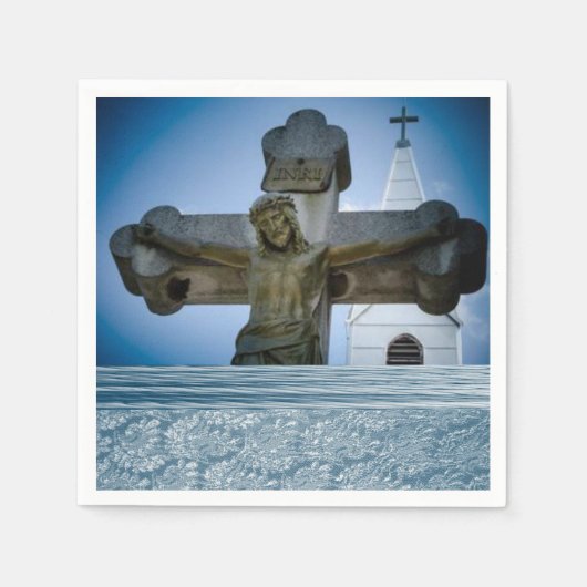 Serviette En Papier Papier Jésus Christ (Devant)