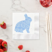 Serviette En Papier Papier jetable lapin bleu serviettes (En situation)