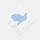 Serviette En Papier Papier jetable lapin bleu serviettes (Coin)
