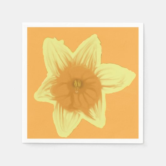 Serviette En Papier Papier jonquille Napkin (Devant)